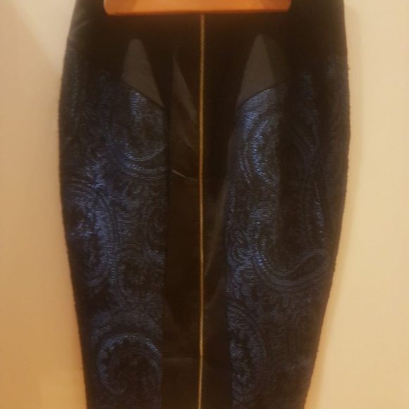 Ted Baker Pencil Skirt with Exposed Zip Back - Picture 2 of 5